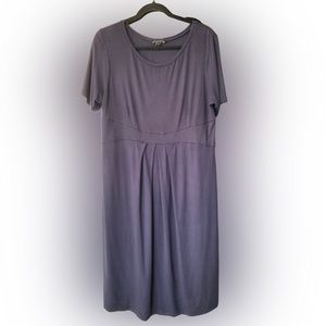 Isabella Oliver Maternity Navy Blue Dress, Short Sleeves, Size 5 (fits like XL)